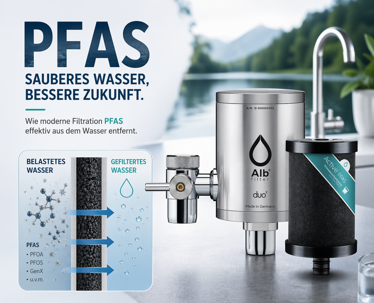 PFAS im Trinkwasser: Was sie sind, wie gefährlich sie sind und wie du dich schützt