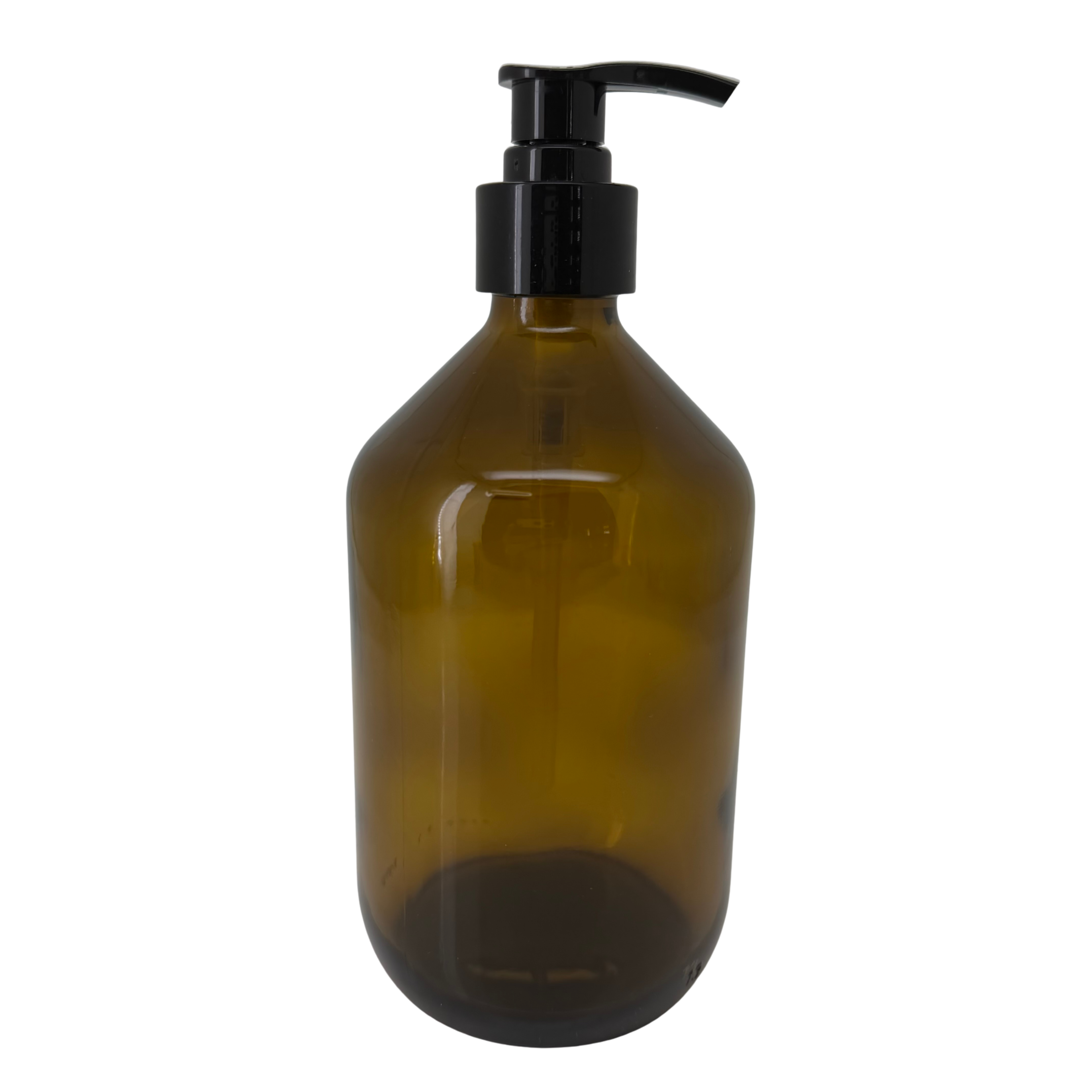 Glas Dispenser  Braunglas, inkl. schwarzem Pump (ohne Inhalt)