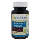 Vitamin D 2000 + Vitamin K2, 100 Tabletten
