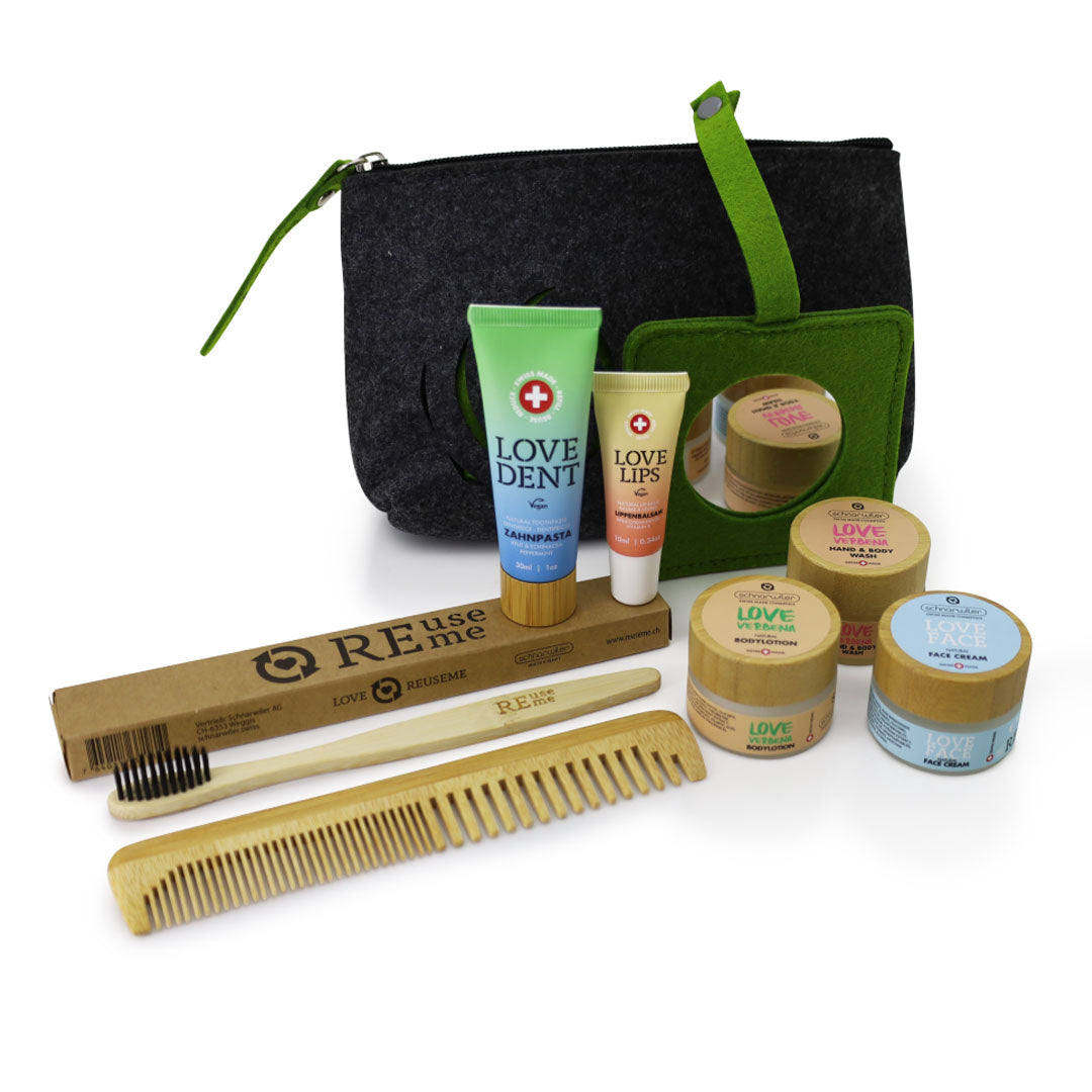 Nachhaltiges Amenities-Set von Cosmetics für Hotels und als Reiseset