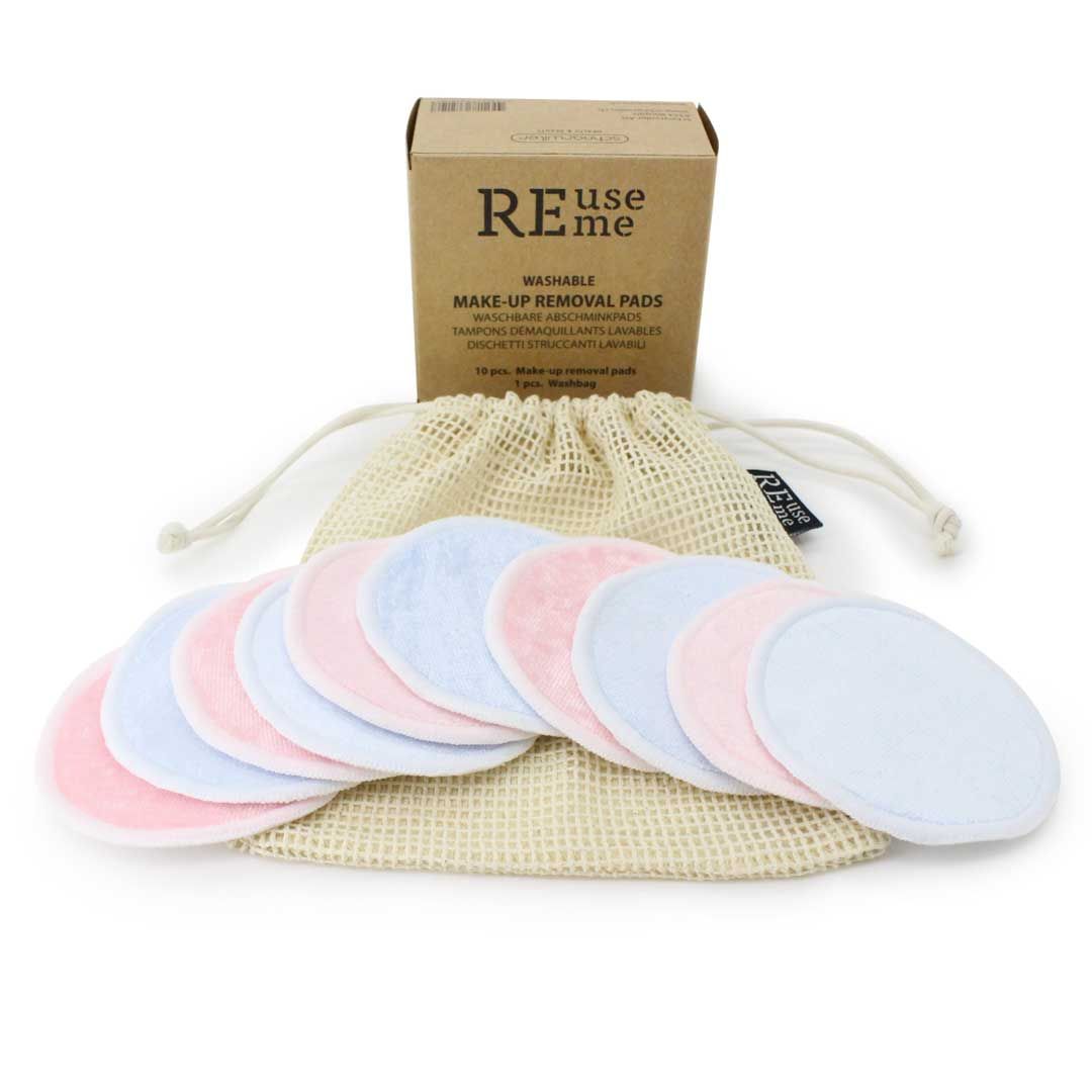 ReUseMe waschbare Abschminkspads (10 Stk.) inkl. Washbag