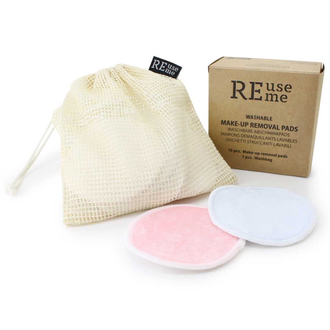ReUseMe waschbare Abschminkspads (10 Stk.) inkl. Washbag