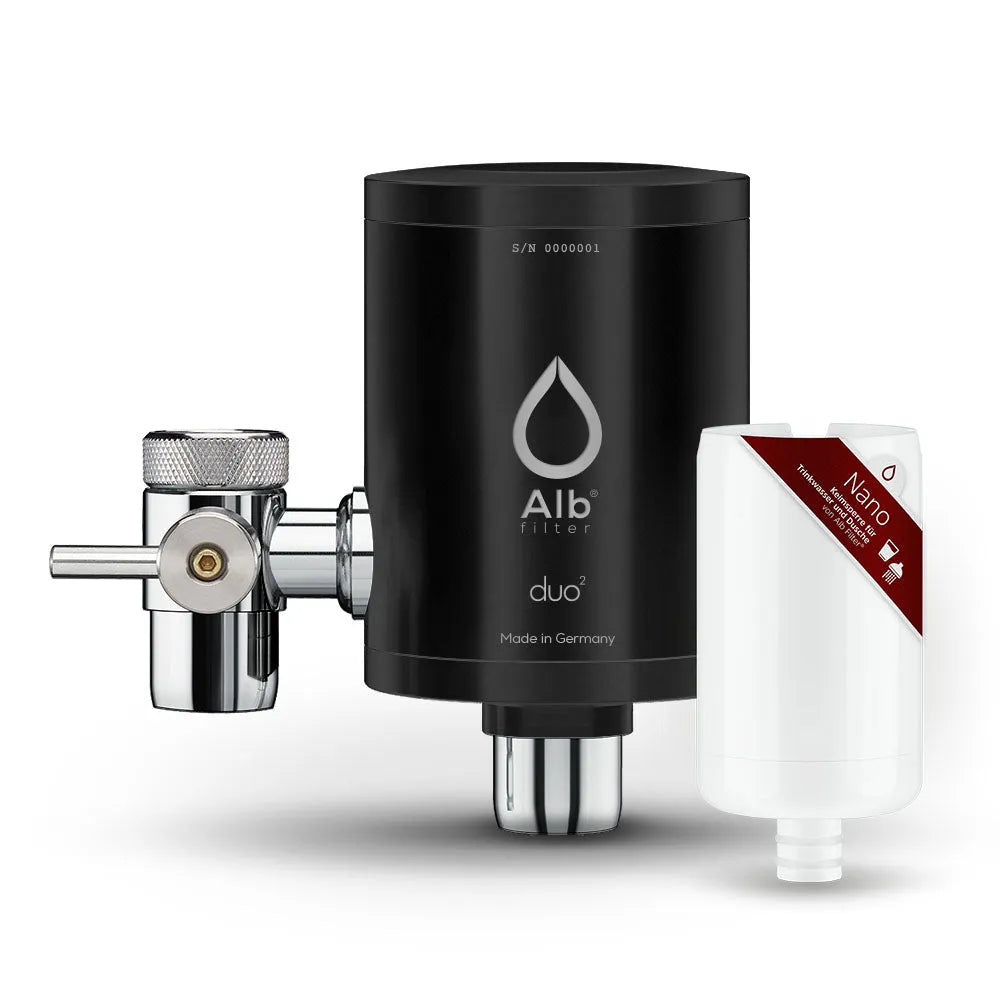 Alb Filter Duo mit Nano-Kartusche in der Farbe Schwarz
