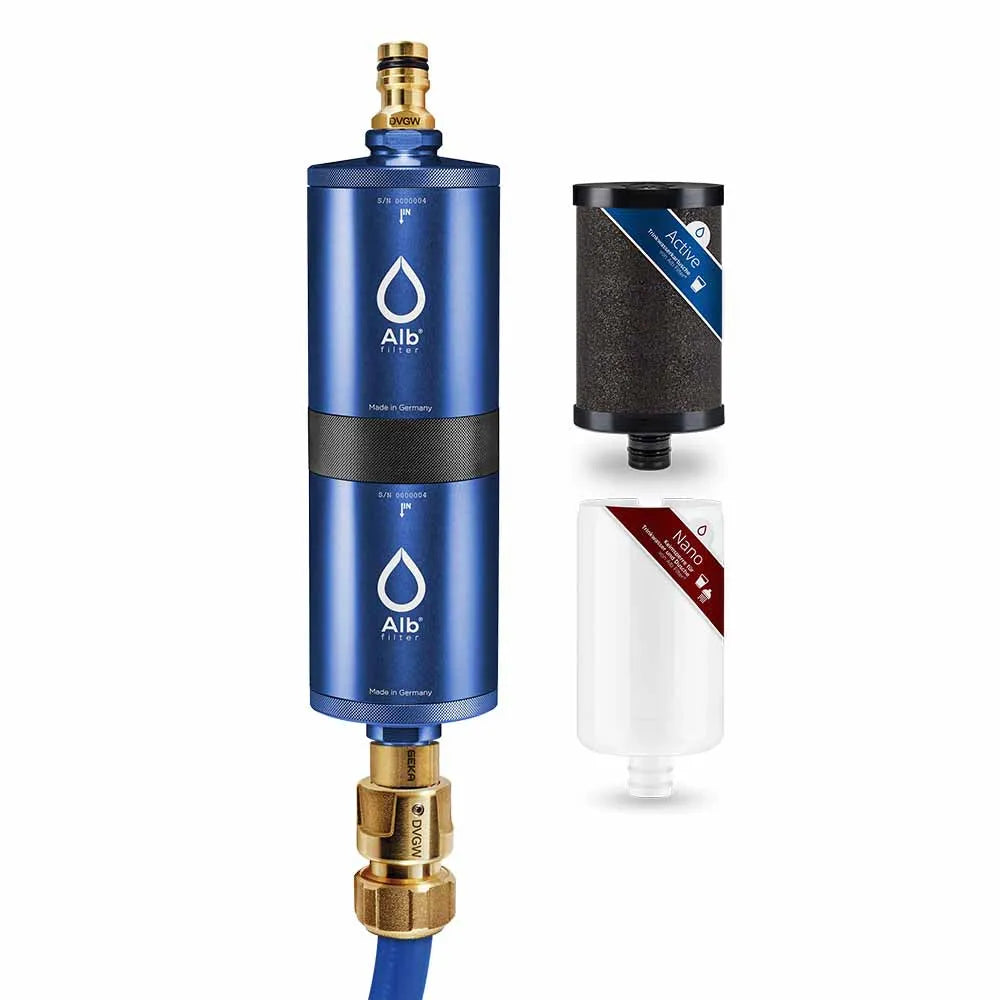 Alb Filter - FUSION Active und Nano Trinkwasserfilter | Camping-Set: Mobil Alu