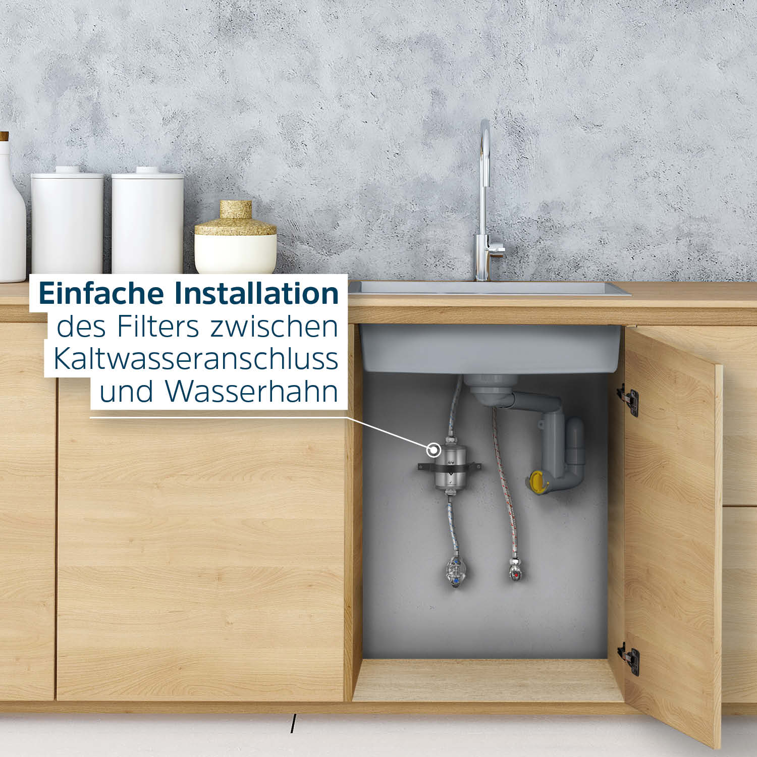 Foto Untertischmontage Alb Filter Element