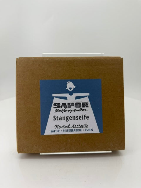 Sapor Trockenseife - Neutral pure Arztseife - ohne Duft (mit Shea Butter und Olivenkernöl) 10er Box