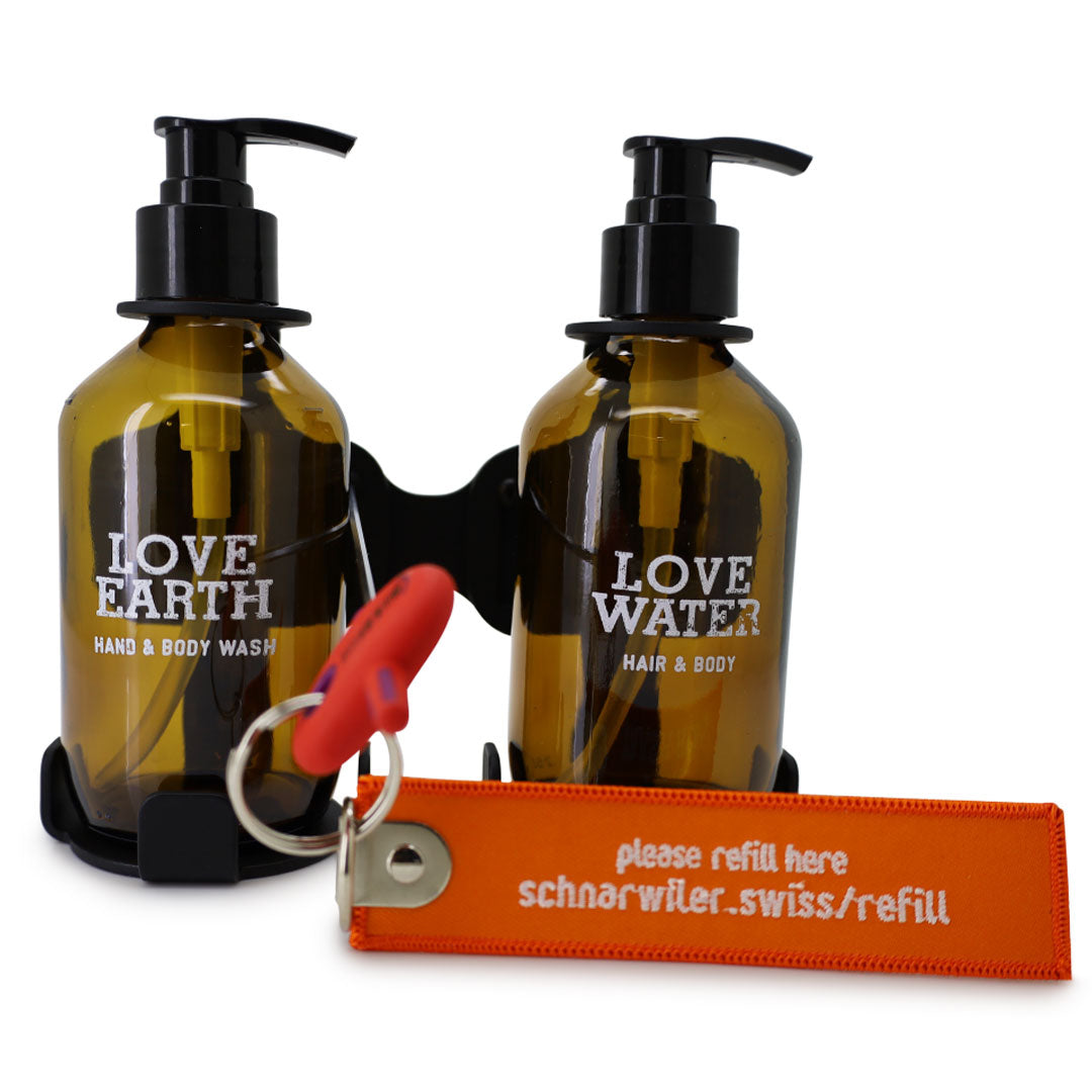 LOVE Wandhalterung für Glasdispenser, 2er