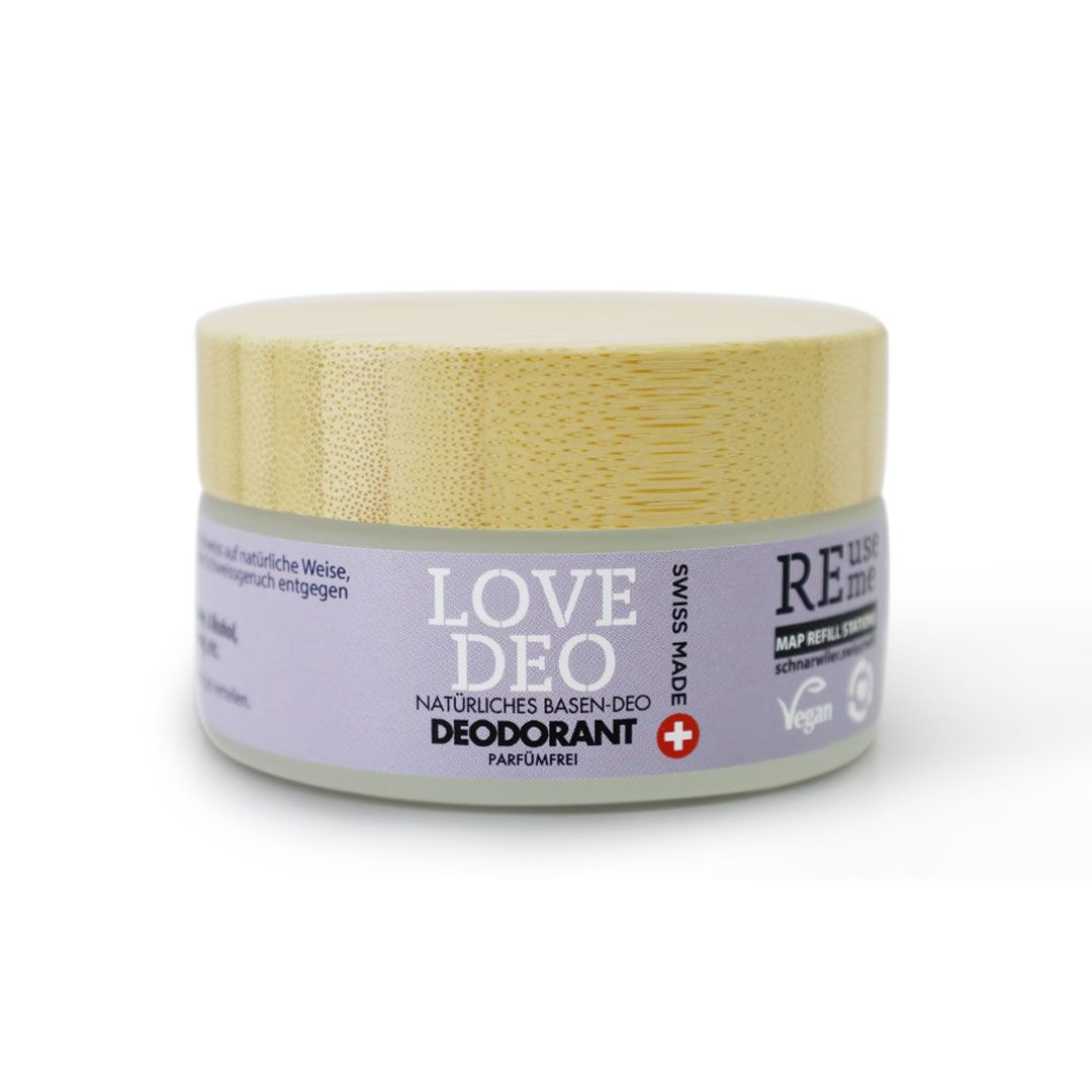 LOVE DEO, natürliches Basen-DEO ohne Aluminium, parfumfrei