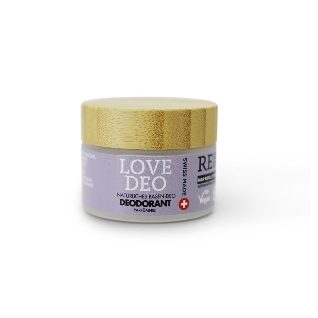 LOVE DEO, natürliches Basen-DEO ohne Aluminium, parfumfrei