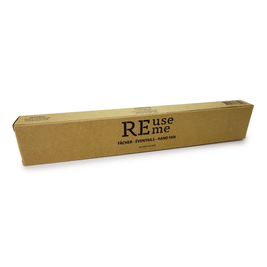 ReUseMe Windfächer aus Holz und Kork